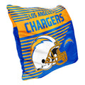 Northwest NFL Los Angeles Chargers Velvet Stripes Throw Pillow, 16"x16"