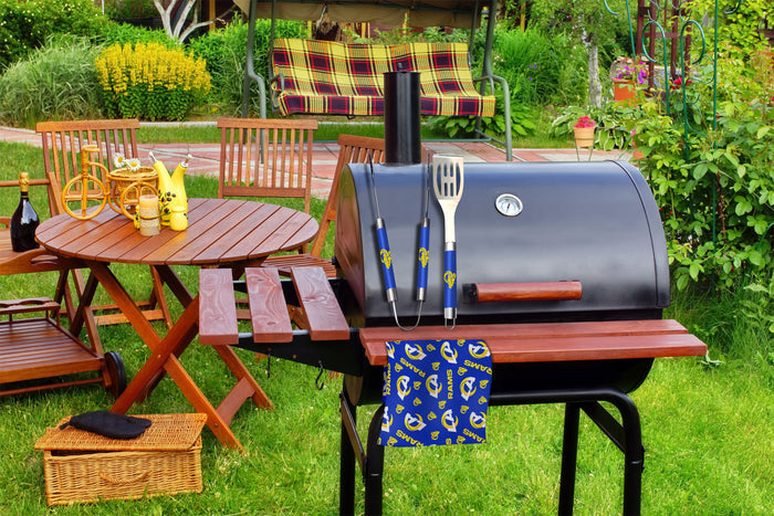 Northwest NFL Los Angeles Rams Scatter Print 3 Piece BBQ Grill Set