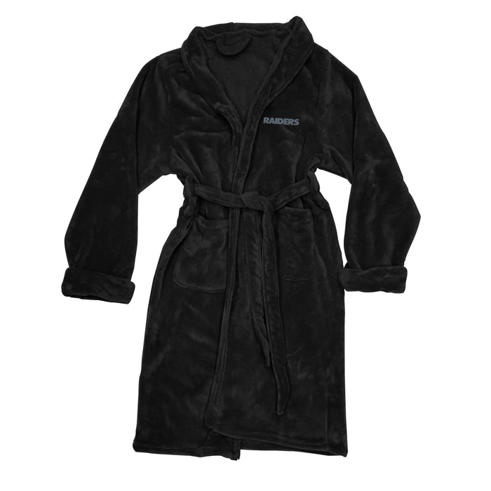 Northwest NFL Men's Las Vegas Raiders Silk Touch Bath Robe, 26" x 47"