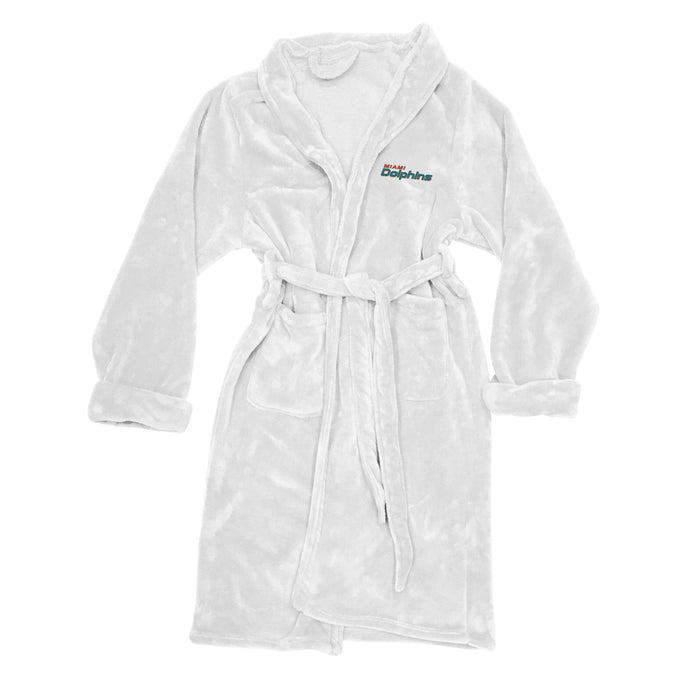 Northwest NFL Men's Miami Dolphins Silk Touch Bath Robe, 26" x 47"