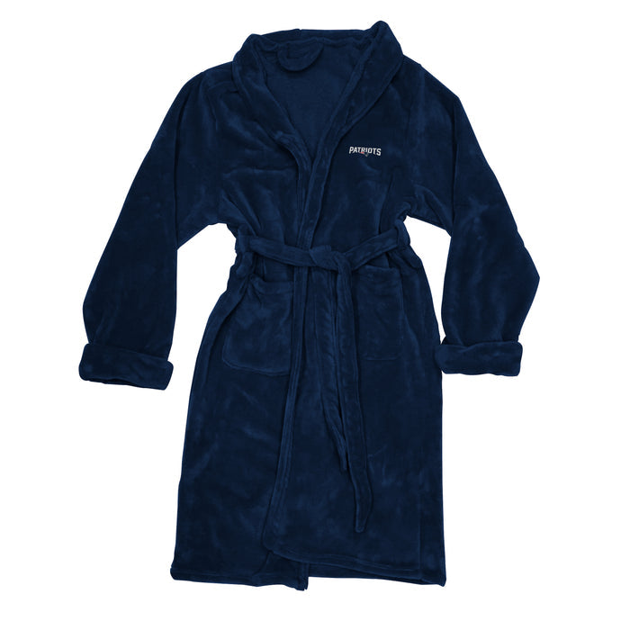 Northwest NFL Men's New England Patriots Silk Touch Bath Robe, 26" x 47"