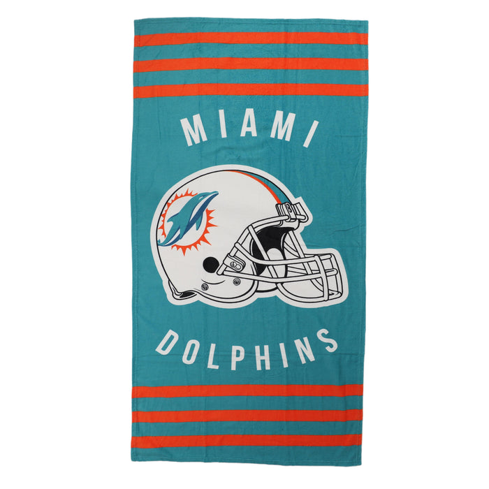 Northwest NFL Miami Dolphins "Stripes" Beach Towel, 30" x 60"
