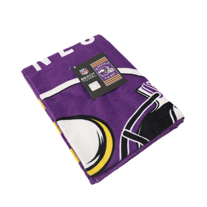 Northwest NFL Minnesota Vikings "Stripes" Beach Towel, 30" x 60"