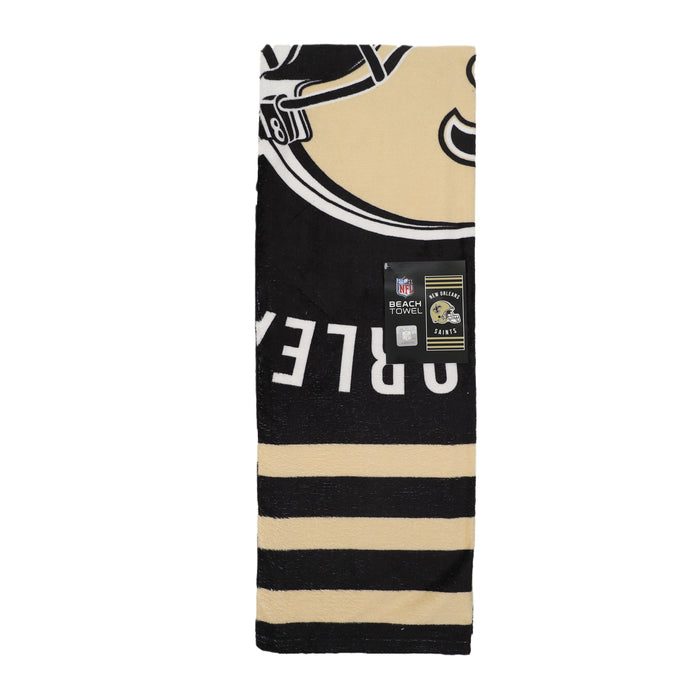 Northwest NFL New Orleans Saints "Stripes" Beach Towel, 30" x 60"