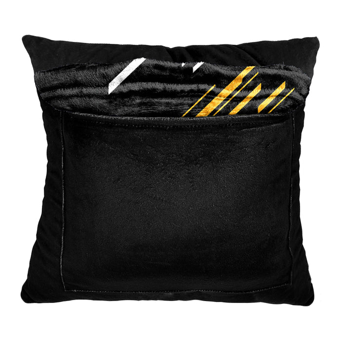 Northwest NFL Pittsburgh Steelers Slashed Pillow and Throw Blanket Set
