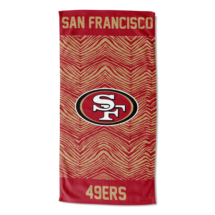 Northwest NFL San Francisco 49ers State Line Beach Towel, 30x60