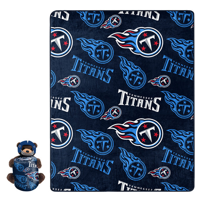 Northwest NFL Tennessee Titans Plush Bear Hugger W/ 40" X 50" Silk Touch Throw Blanket