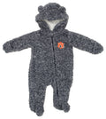 Outerstuff Auburn Tigers NCAA Newborn Game Nap Teddy Fleece Coverall, Heathered Navy