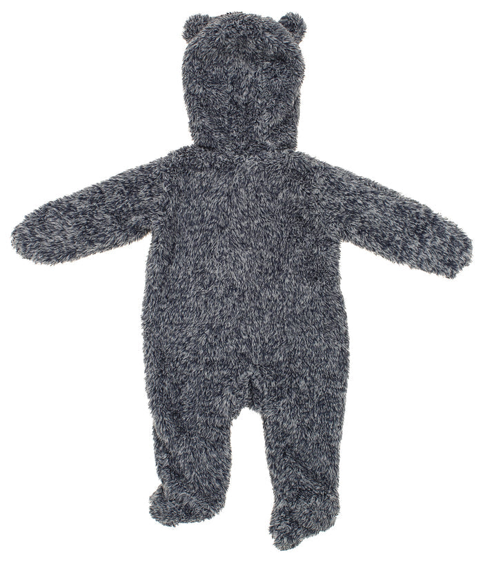 Outerstuff Auburn Tigers NCAA Newborn Game Nap Teddy Fleece Coverall, Heathered Navy