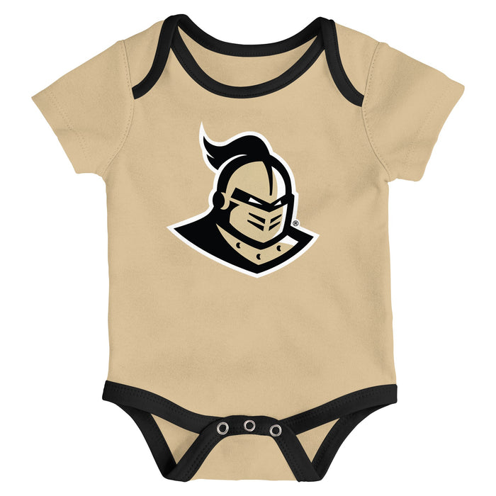 Outerstuff Central Florida Golden Knights NCAA Newborn Champs 3-Piece Creeper Set
