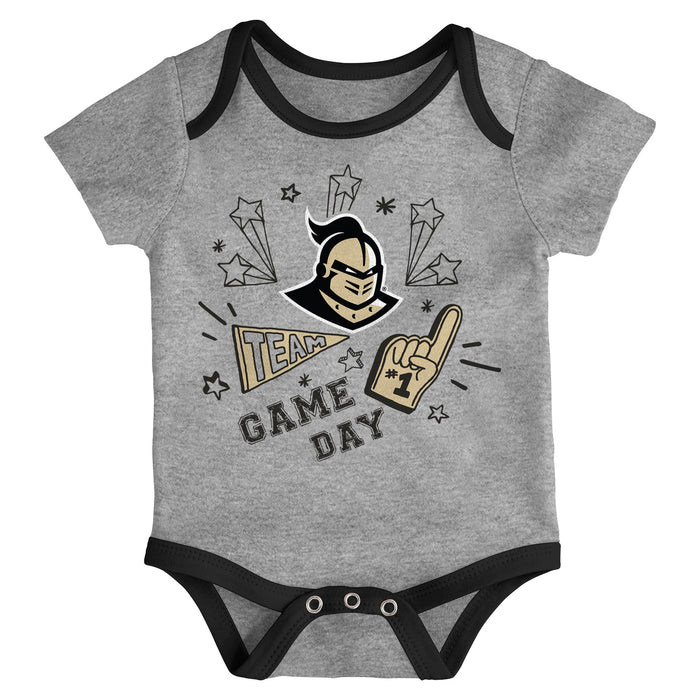 Outerstuff Central Florida Golden Knights NCAA Newborn Champs 3-Piece Creeper Set