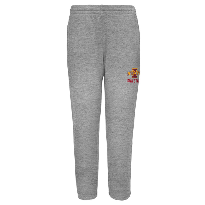 Outerstuff Iowa State Cyclones NCAA Kids (4-7) Essential Fleece Pant, Grey