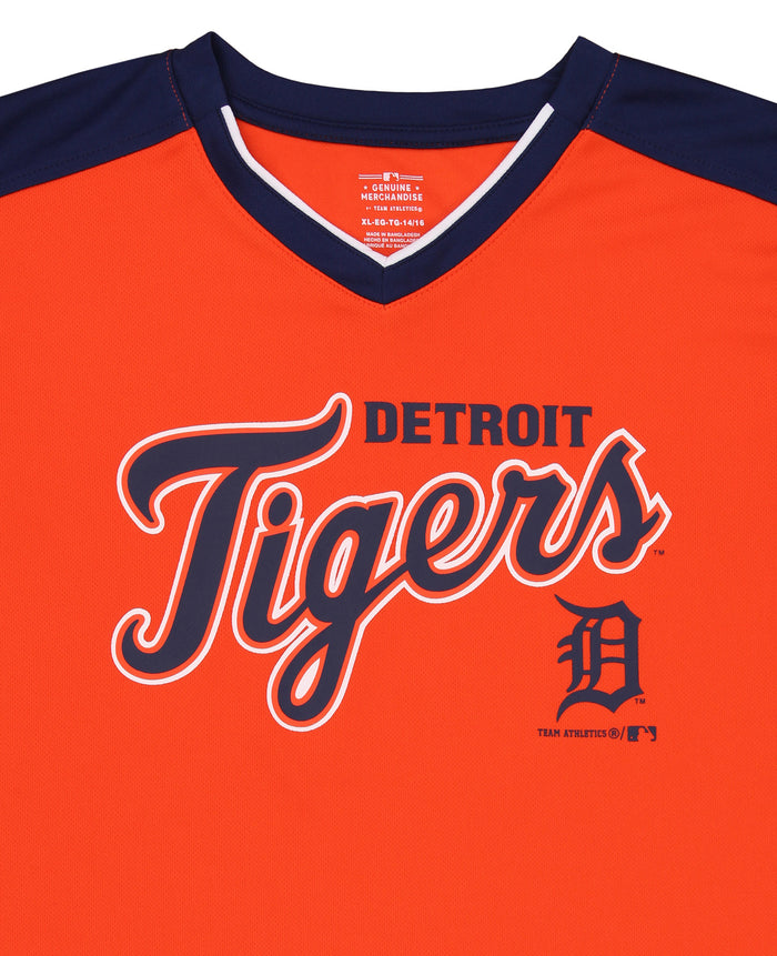 Outerstuff MLB Youth Boys Detroit Tigers Team Color Baseball Jersey Tee