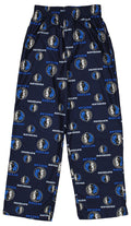 Outerstuff NBA Boys Youth (4-16) Dallas Mavericks All-Over Print Lounge Pant, Blue