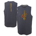Outerstuff NBA Boys Youth (8-20) Cleveland Cavaliers Ultra Muscle Tank Top, Grey