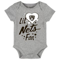 Outerstuff NBA Newborn Brooklyn Nets Lil Fan Short Sleeve Creeper