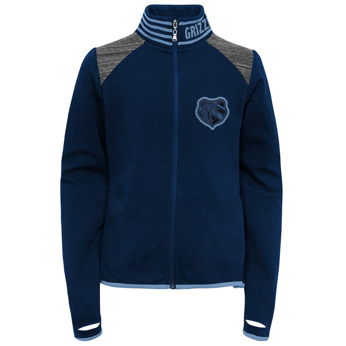 Outerstuff NBA Youth Girls Memphis Grizzlies Aviator Full Zip Jacket