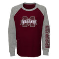 Outerstuff NCAA Youth Mississippi State Bulldogs Warm Up Raglan Thermal Shirt