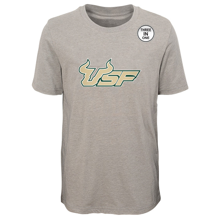 Outerstuff NCAA Youth South Florida Bulls Goal Line Stand 3 in 1 Combo Tee