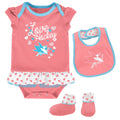 Outerstuff NHL Infant Girls San Jose Sharks Pink Love Hockey Creeper Set