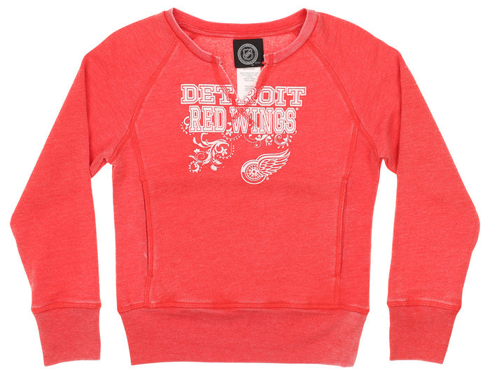 Outerstuff NHL Youth Girls (4-16) Detroit Red Wings Terry Top Sweatshirt