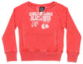 Outerstuff NHL Youth Girls Chicago Blackhawks Terry Top Sweatshirt