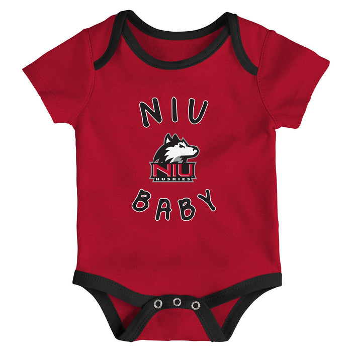 Outerstuff Northern Illinois Huskies NCAA Newborn Champs 3-Piece Creeper Set