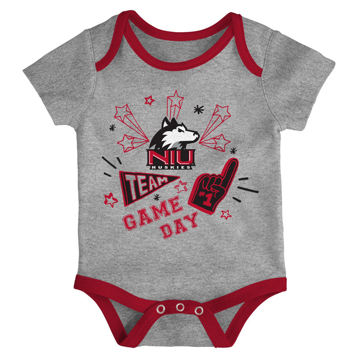 Outerstuff Northern Illinois Huskies NCAA Newborn Champs 3-Piece Creeper Set