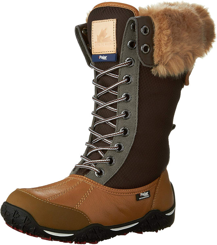 Pajar Women's Genevieve Boots Honey/Dark Brown