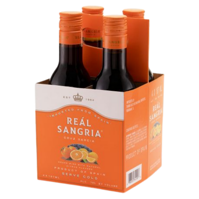 buy Real Sangria Wine 4-Pack with four 187ml online BLII liquor