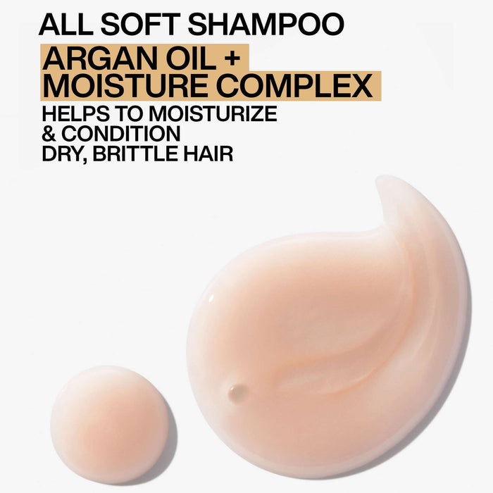 Redken All Soft Shampoo, For Dry Hair, Intense Softness and Shine 300ml - Additional 2