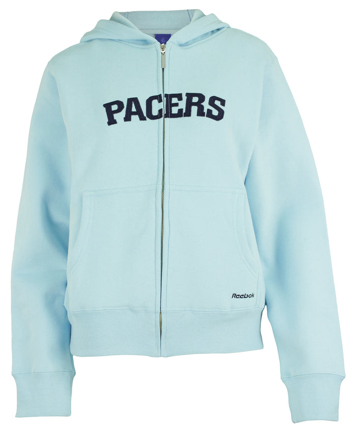 Reebok NBA Women's Junior Girls Indiana Pacers Full Zip Up Glam Hoodie