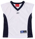 Reebok Youth Girls (7-16) Fitted Sleeveless Basketball Dazzle Jersey Top, White/Navy