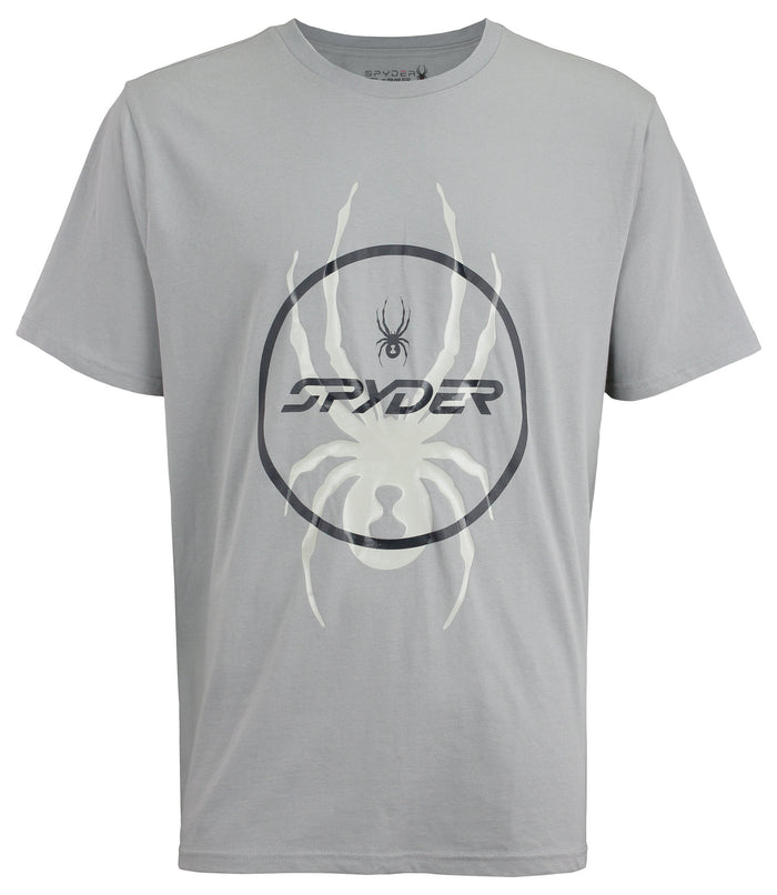 Spyder Men's Short Sleeve Graphic Cotton T-Shirt, Alloy