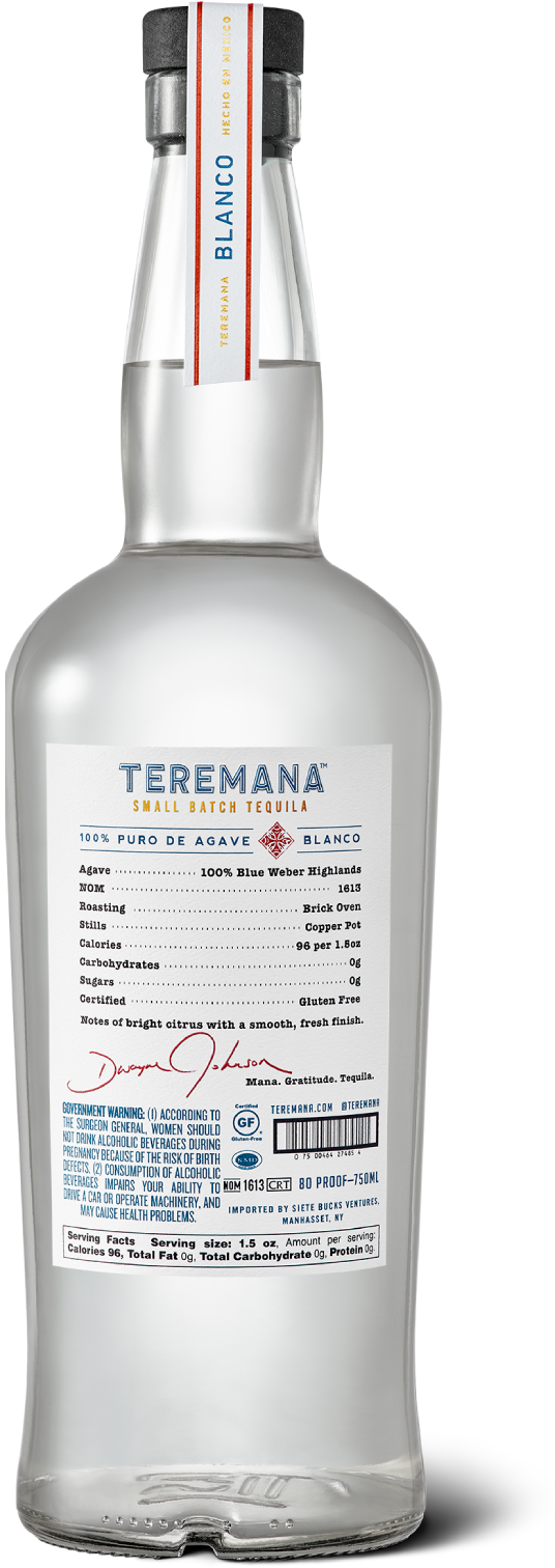 Teremana Small Batch Blanco Tequila -750 ml
