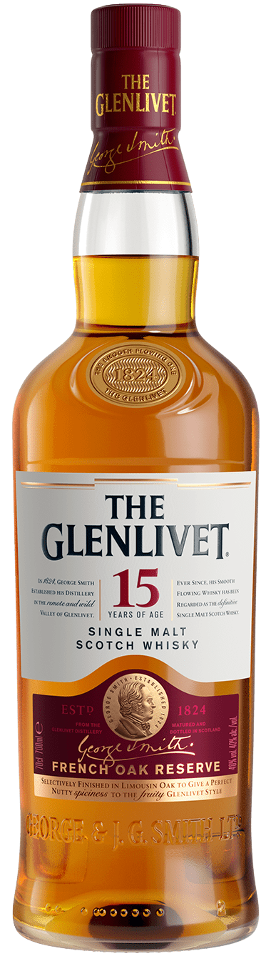 THE Glenlivet 15 Year French Oak Reserve Single Malt Scotch Whisky