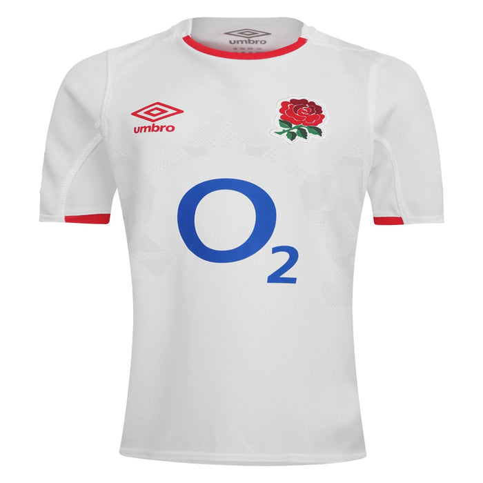 Umbro England RFU Boy's Youth (8-18) Home Replica Rugby Jersey, White