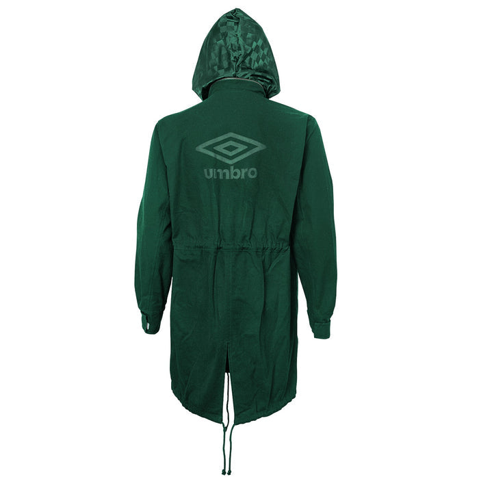 Umbro Men's Hidden Hood Fish Tail Rain Jacket