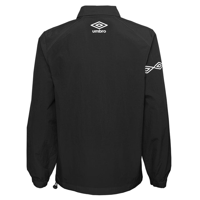 Umbro Men's Packable Coaches Jacket, Black Beauty