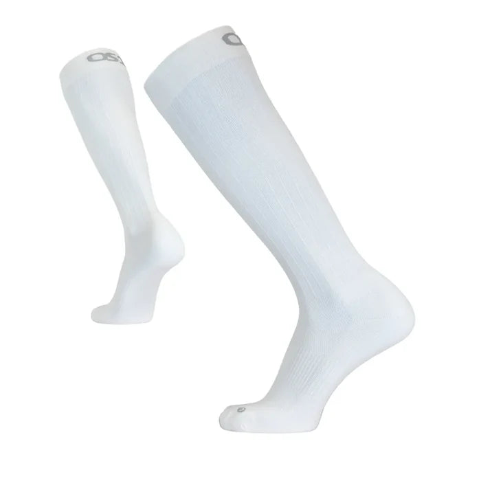 white wellness compression socks | calf length | OS1st