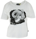 Wesc Women's Smoking Goat Loose Shirt Tee Top - White and Green