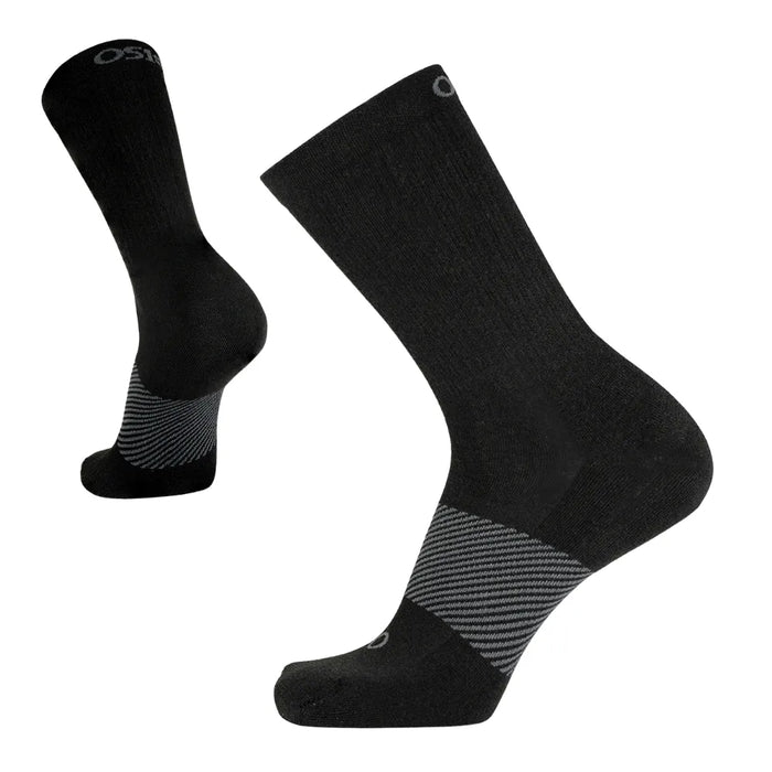black crew height wicked comfort performance socks | OS1st