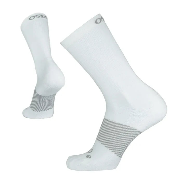 white crew height wicked comfort performance socks | OS1st
