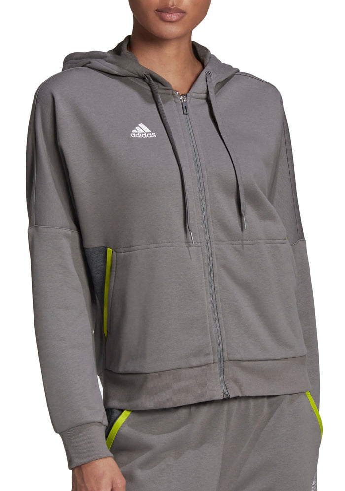 adidas Women's Condivo 22 Full Zip Hoodie, Grey