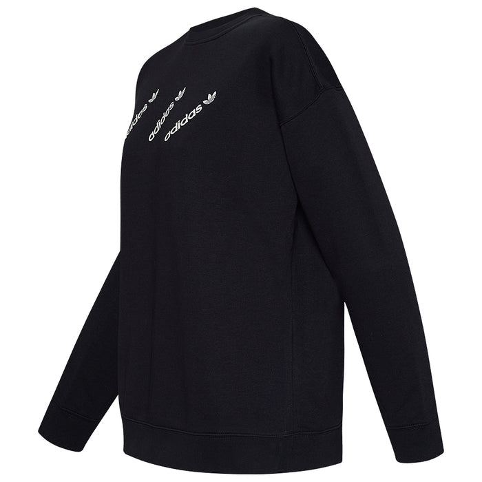 adidas Women's Crew Pullover Sweatshirt, Black