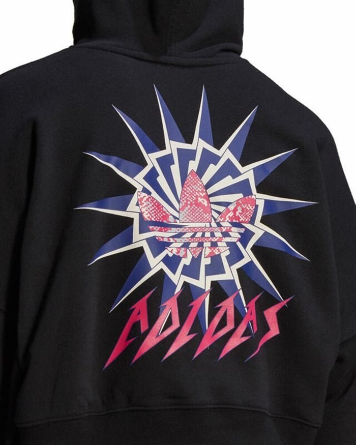 Adidas Women's Cropped Hoodie, Black