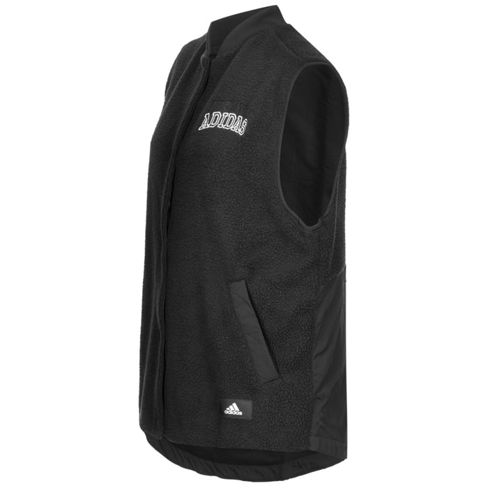 adidas Women's Sherpa Fleece Vest, Black