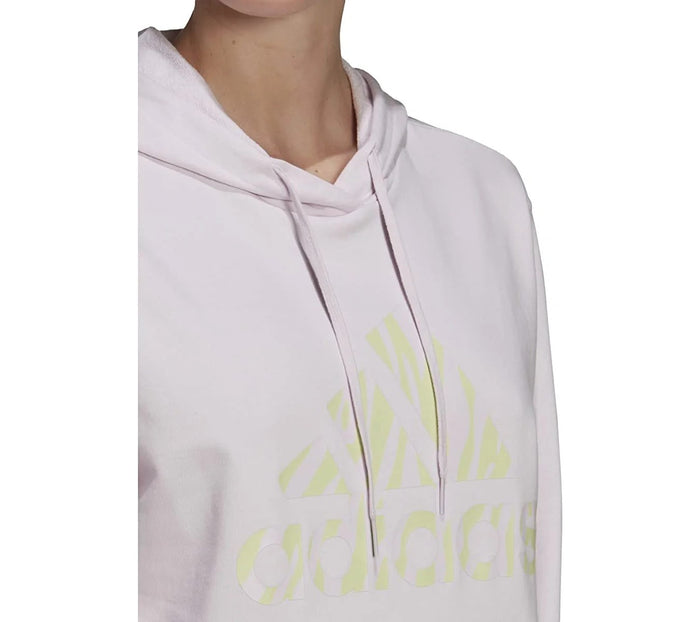 adidas Women's Tiger Printed Hoodie, Almost Pink