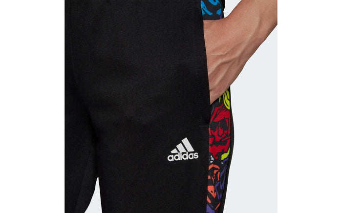 adidas Women's Tiro Flower Soccer Track Pant, Black/Multicolor