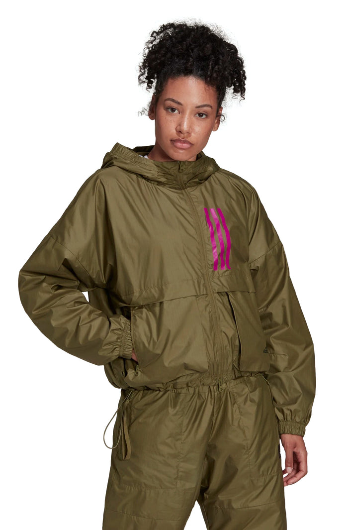 adidas Women's WND.RDY Woven Jacket, Focus Olive